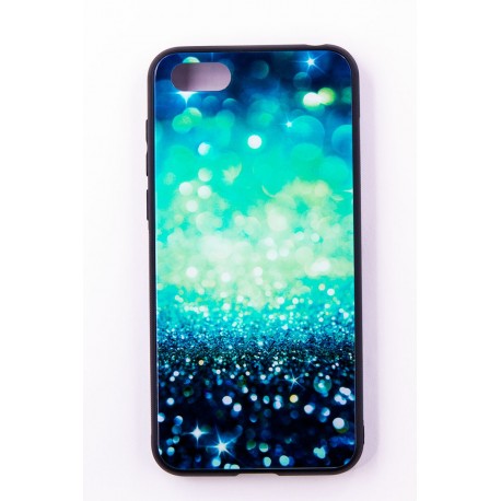 Чехол-панель FINE LINE (Back Cover) "Glam" для Huawei Y5 2018, сине-мятный калейдоскоп