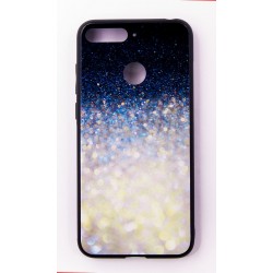 Чохол-панель FINE LINE (Back Cover) "Glam" для Huawei Y6 Prime 2018, біло-синій калейдоскоп