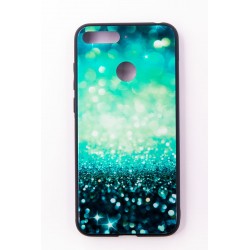 Чохол-панель FINE LINE (Back Cover) "Glam" для Huawei Y6 Prime 2018, блакитно-м'ятний калейдоскоп