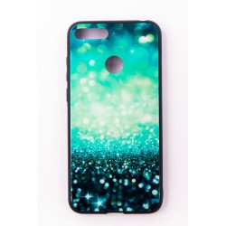 Чехол-панель FINE LINE (Back Cover) "Glam" для Huawei Y6 Prime 2018, сине-мятный калейдоскоп