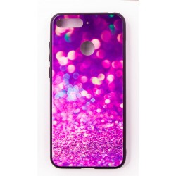 Чехол-панель FINE LINE (Back Cover) "Glam" для Huawei Y6 Prime 2018, фиолетовый калейдоскоп