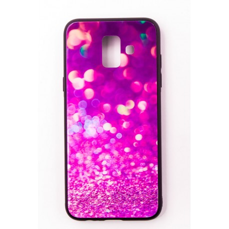 Чехол-панель FINE LINE (Back Cover) "Glam" для Samsung Galaxy A6 2018 (A600), фиолетовый калейдоскоп