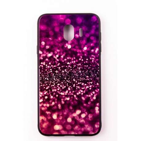 Чехол-панель FINE LINE (Back Cover) "Glam" для Samsung Galaxy J4 2018 (J400), сиреневый калейдоскоп