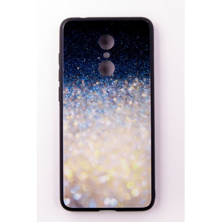 Чехол-панель FINE LINE (Back Cover) "Glam" для Xiaomi Redmi 5, бело-синий калейдоскоп