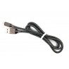 Кабель Fine Line заряду та синхронізації USB 3.0 - Lightning, 1м, 4A (black)