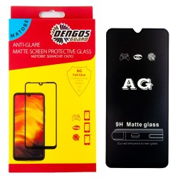 Защитное стекло DENGOS Full Glue Matte для Samsung Galaxy A03s (black)