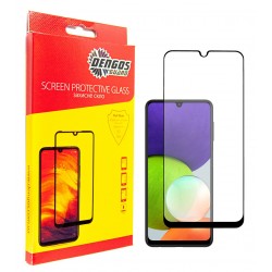Захисне скло DENGOS Full Glue для Samsung Galaxy A22 (black)