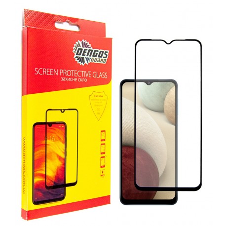 Защитное стекло DENGOS Full Glue для Samsung Galaxy M12 (black)