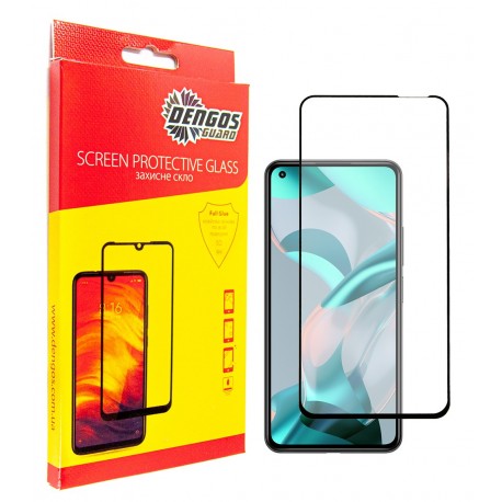 Захисне скло DENGOS Full Glue для Xiaomi 11 Lite 5G NE (black)