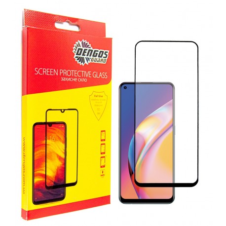 Защитное стекло DENGOS Full Glue для OPPO Reno 5 Lite (black)