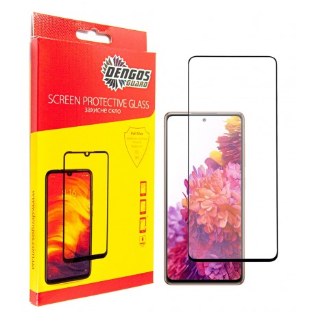 Захисне скло DENGOS Full Glue для Samsung S20 FE (black) (TGFG-154)