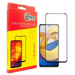 Захисне скло DENGOS Full Glue для Poco M4 Pro (black)