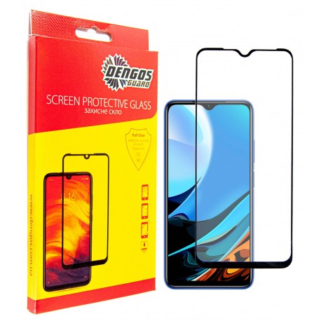 Защитное стекло DENGOS Full Glue для Xiaomi Redmi 9T (black)