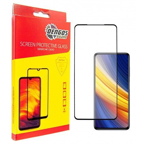 Захисне скло DENGOS Full Glue для POCO X3 Pro (black)