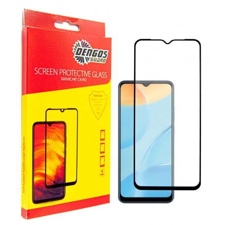 Захисне скло DENGOS Full Glue для Oppo A15/A15s (black)