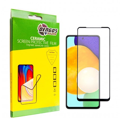 Гнучке захисне скло DENGOS Ceramic Film для Samsung Galaxy A52 (black)