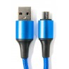 Кабель DENGOS заряда и синхронизации Micro USB, голубой, 1м (NTK-M-MT-BLUE)