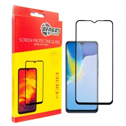 Защитное стекло DENGOS Full Glue для Vivo Y15s (black)