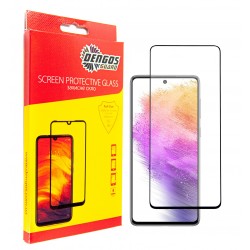Защитное стекло DENGOS Full Glue для Samsung Galaxy A73 5G (black)