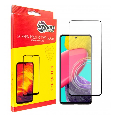 Защитное стекло DENGOS Full Glue для Samsung Galaxy M53 5G (black)
