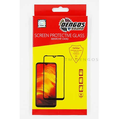 Защитное стекло DENGOS Full Glue для Realme Narzo 50A (black)