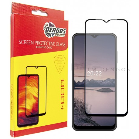 Захисне скло DENGOS Full Glue для Nokia G11 (black)