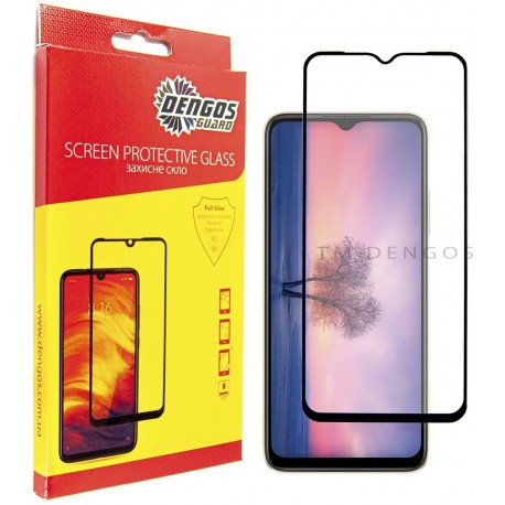 Захисне скло DENGOS Full Glue для Oppo A17 (black)