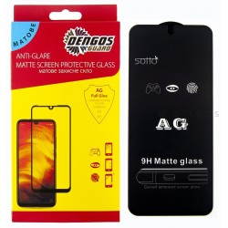 Защитное стекло DENGOS Full Glue Matte для Infinix Hot 12 Play (black)