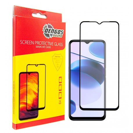 Захисне скло DENGOS Full Glue для Realme C35 (black)