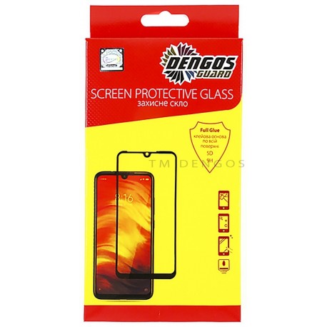 Захисне скло DENGOS Full Glue для Infinix HOT 20i (black)