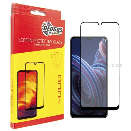 Захисне скло DENGOS Full Glue для ZTE Blade A72 4G (black)