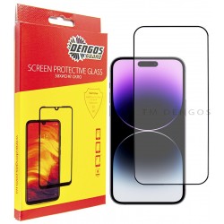 Захисне скло DENGOS Full Glue для iPhone 14 Pro Max (black)
