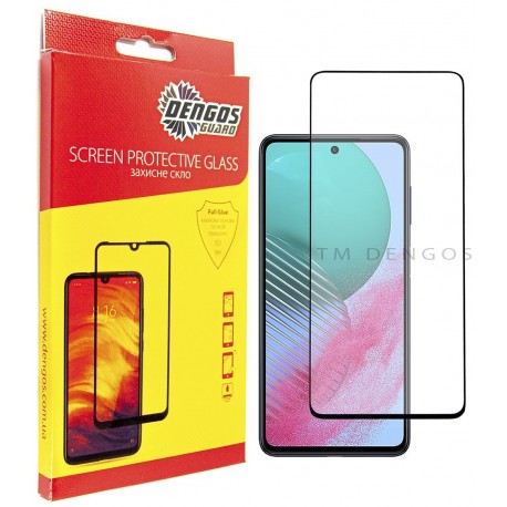 Захисне скло DENGOS Full Glue для Samsung Galaxy M54 5G (black)