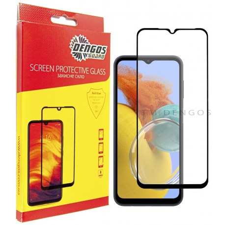 Захисне скло DENGOS Full Glue для Samsung Galaxy M14 5G (black)