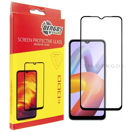 Захисне скло DENGOS Full Glue для Xiaomi Redmi A2 (black)