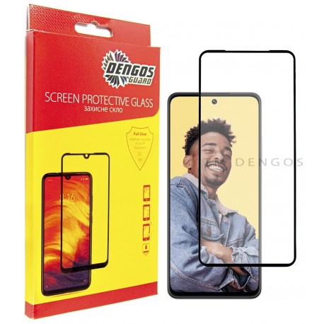 Защитное стекло DENGOS Full Glue для Realme C55 (black)
