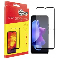 Захисне скло DENGOS Full Glue для Tecno POP 7 (black)