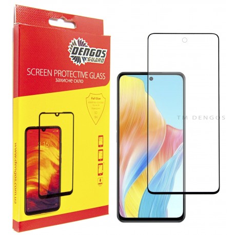 Захисне скло DENGOS Full Glue для Oppo A98 5G (black)