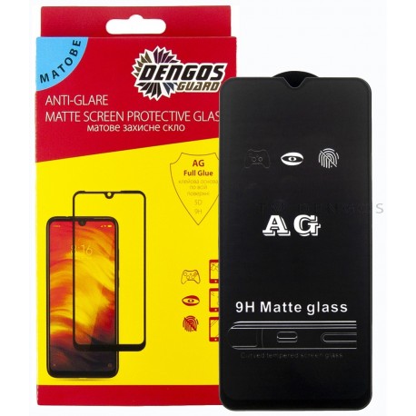 Защитное стекло DENGOS Full Glue Matte для Samsung Galaxy A24 (black)