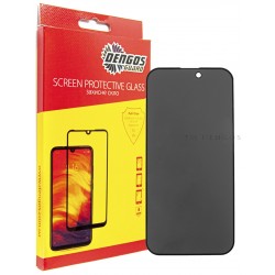 Захисне скло DENGOS Full Glue Privacy для iPhone 14 Pro Max (black)