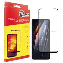 Захисне скло DENGOS Full Glue для Tecno Pova 4 (LG7n) (black)