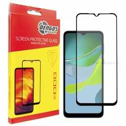 Защитное стекло DENGOS Full Glue для Motorola E13/E20 (black)