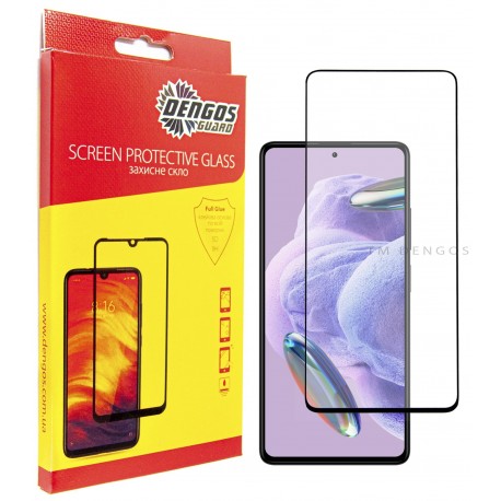 Захисне скло DENGOS Full Glue для Xiaomi Redmi Note 12 Pro+ 5G (black)