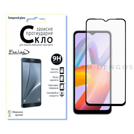 Защитное стекло FINE LINE Full Glue для Xiaomi Redmi A2 (black)