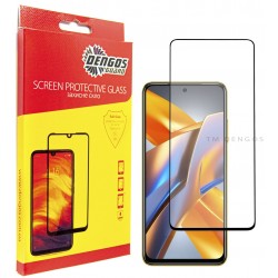 Захисне скло DENGOS Full Glue для Poco M5s (black)