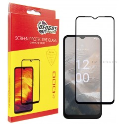 Защитное стекло DENGOS Full Glue для Nokia C32 (black)