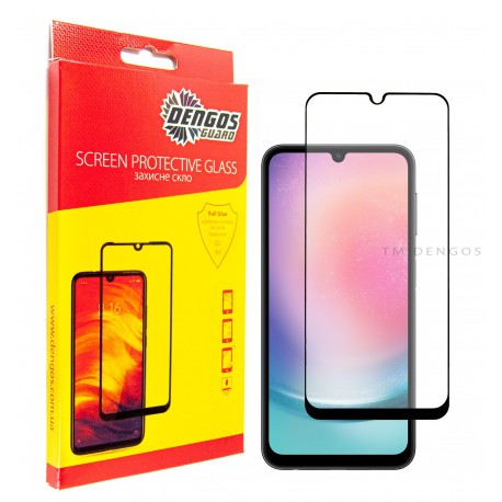 Защитное стекло DENGOS Full Glue для Samsung Galaxy M34 5G (black)