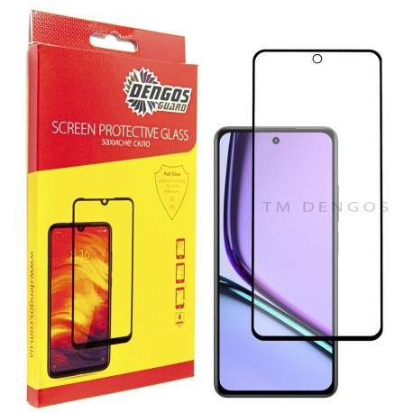 Защитное стекло DENGOS Full Glue для Realme C67 (black)