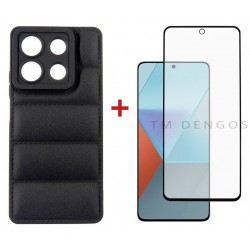 Комплект для Xiaomi Redmi Note 13 5G панель + скло DENGOS (Black) (DG-KM-58)