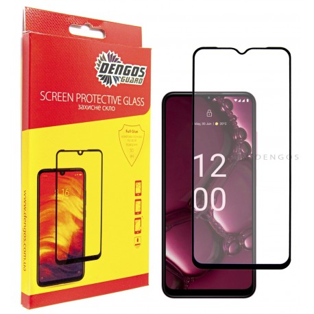 Захисне скло DENGOS Full Glue для Nokia G42 5G (black)